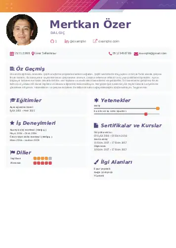 Dalgıç CV Örnekleri cv indir